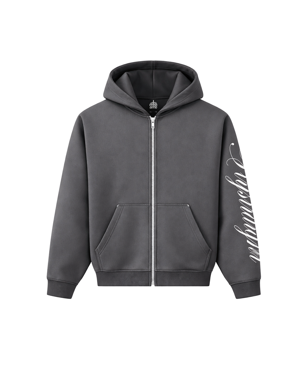 STR8 Grey Zip Hoodie
