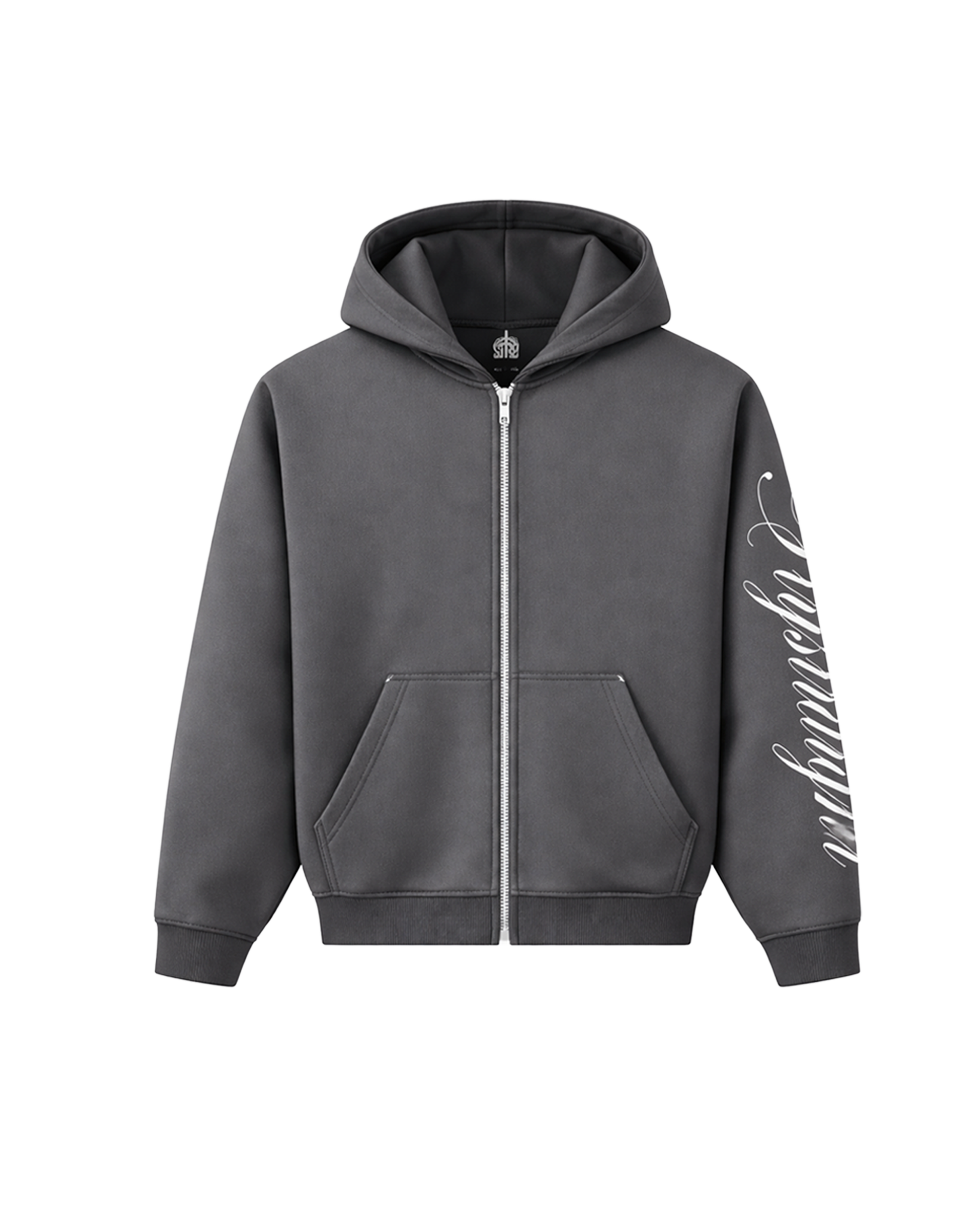 STR8 Grey Zip Hoodie